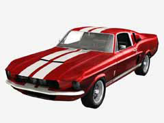 mustang rouge